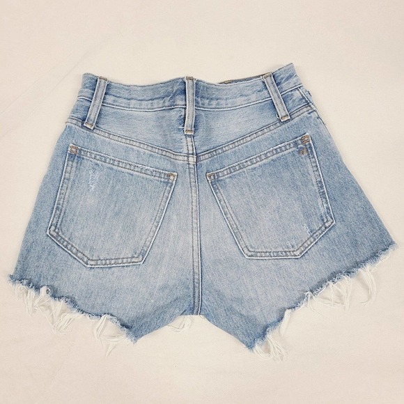 Madewell High Rise Relaxed Denim Cut Off Shorts Womens Sz 23 -Waist 28- EUC - Picture 2 of 10